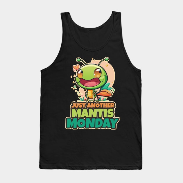 Just Another Mantis Monday Cute Kawaii Design Tank Top by DanielLiamGill